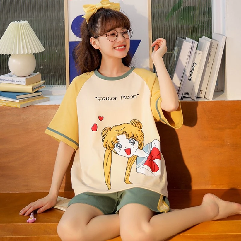 

Wmyqdlq Cotton Pajamas For Women Home Suit Heart Embroidered Underwear Pyjamas Set Satin Nightwear Female Sleepwear 2021 Pijama