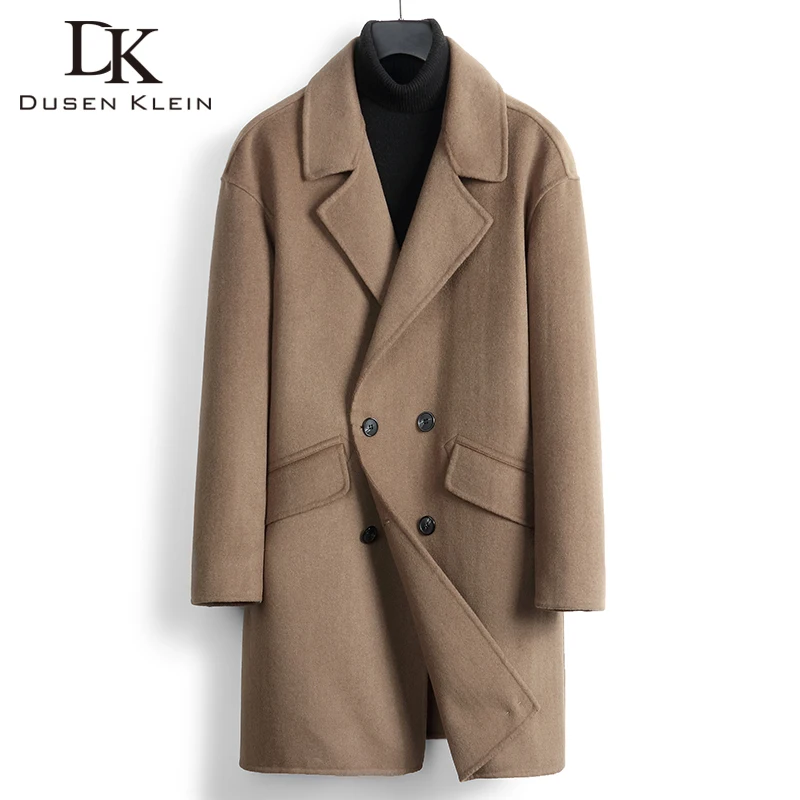 Мужское шерстяное пальто длинное 2020 зимняя куртка 8835|Мужские пальто| |