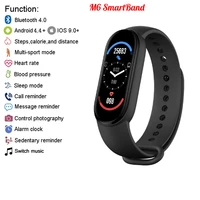 2021 m6 bluetooth smart watch men women smart band 6 heart rate blood pressure clock fitness smartwatch android waterproof watch