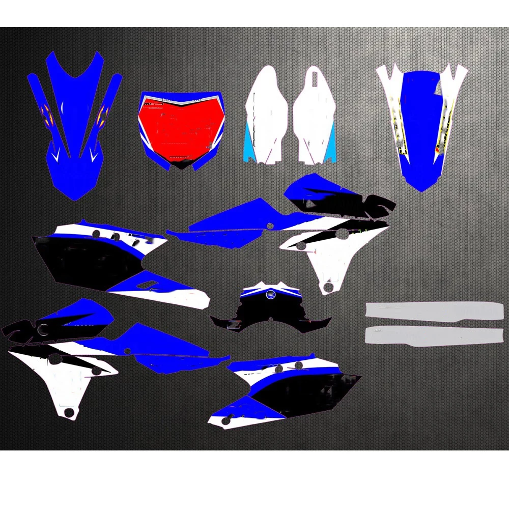 Командная графика и фоны наклейки для Yamaha YZ250F YZF250 2014 2015 2016 YZF450 YZ450F YZF 250 450|Наклейки