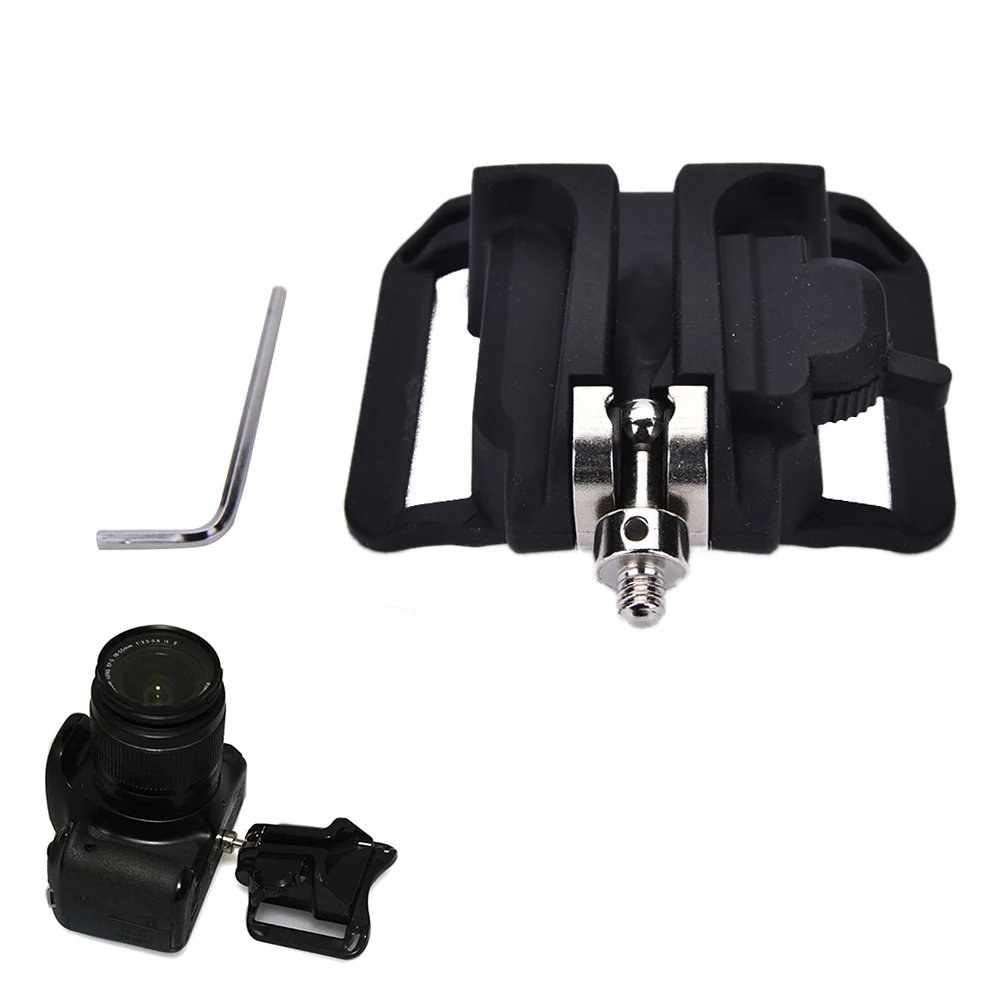 

JETTING New 1/4" Screw Camera Waist Spider Belt Holster Quick Strap Buckle Dull Polished Surface for DSLR Digital SLR Camera