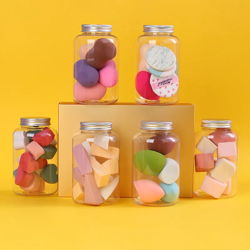 12 шт. в банке мягкая Гидрофильная губка для макияжа BB крем Красота яйцо оптовая