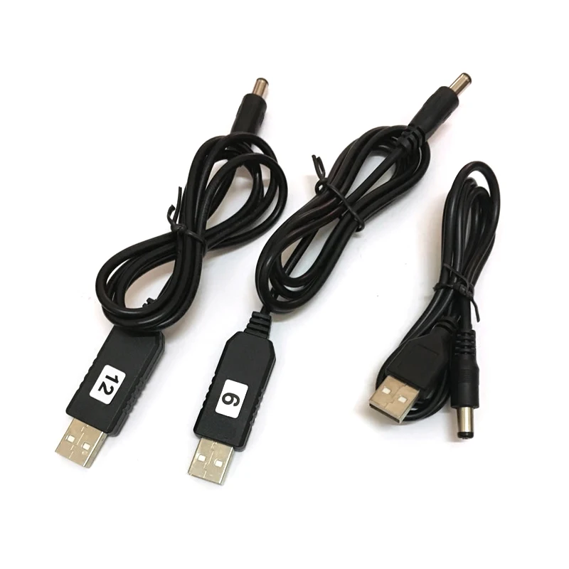 USB повышающий мощность линии постоянного тока 5 В к DC 5 В/9 В/12 В Повышающий Модуль USB конвертер Кабель-адаптер 2,1x5,5 мм разъем aokin