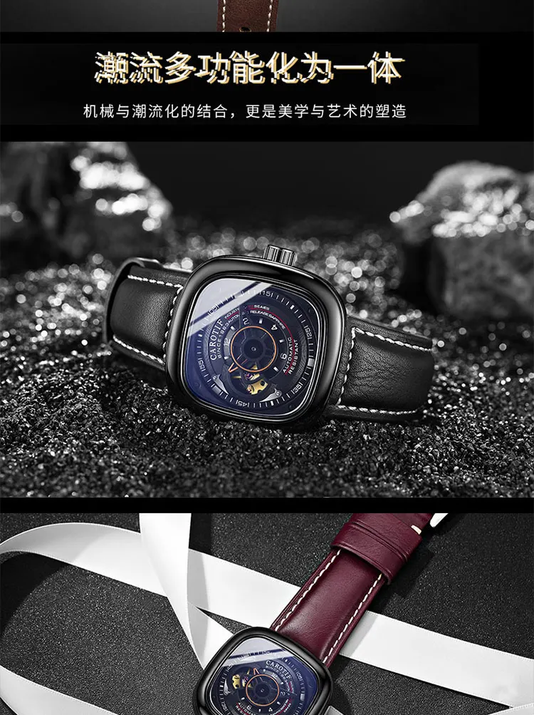 Высокое качество роскошные полностью стальные мужские часы Montre автоматические механические наручные часы для мужчин Reloj Hombre деловые часы для мужчин