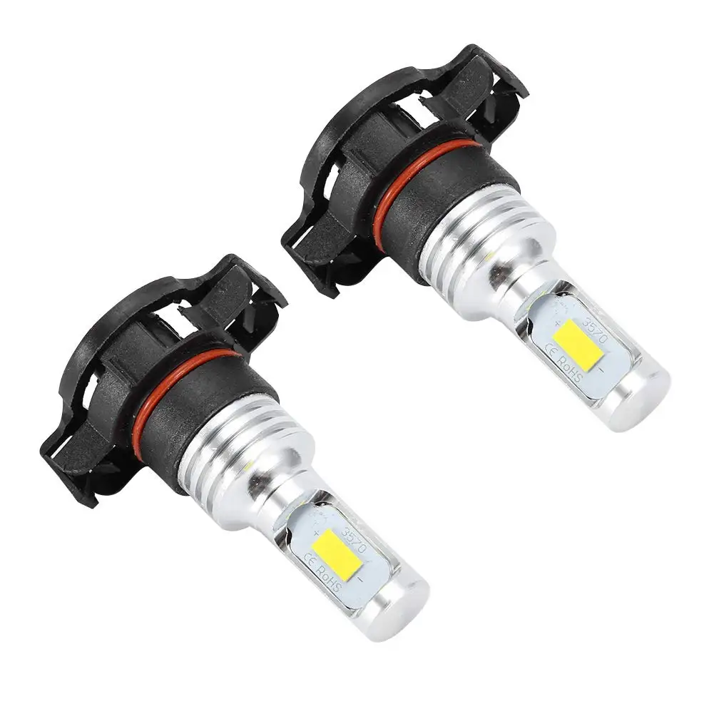 

1 Pair Highlight Decoding Lamp Car LED Fog Lamp Motorcycle Lamp H16 80W 3570 2SMD 3000K Yellow Light Brake Signal Lights