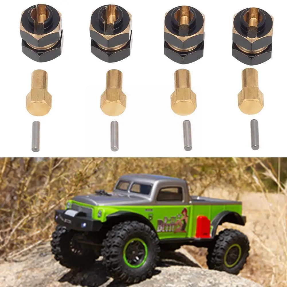 

SCX24 Simulation Climbing Car Brass Counterweight Coupling Unilateral Widening 4MM Coupling Widening G0C4