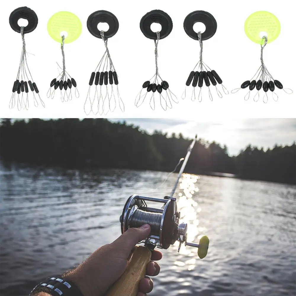 

Vislijn 1-6# Carp Highly Quantity Fishing Accessories Space Beans Stopper Catfish Flotador Black Rubber Float