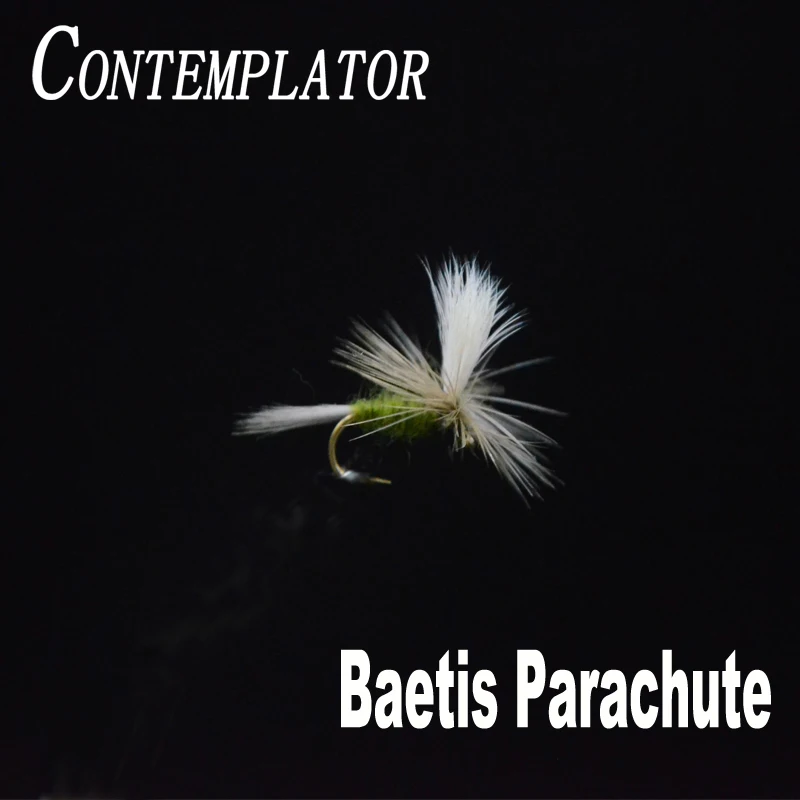 CONTEMPLATOR 6 шт./кор. 14 # baetis котор парашют оливковое тело сухим приманки в виде мух