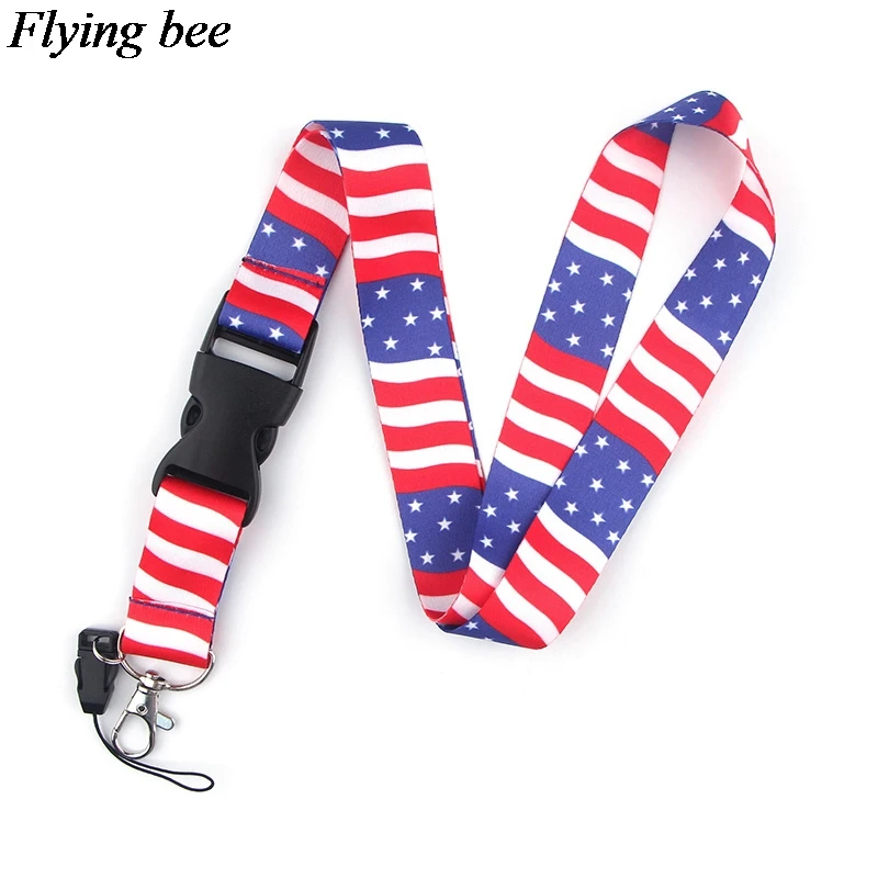 Flyingbee классные телефонные ремешки американский ремень для ключей бейдж
