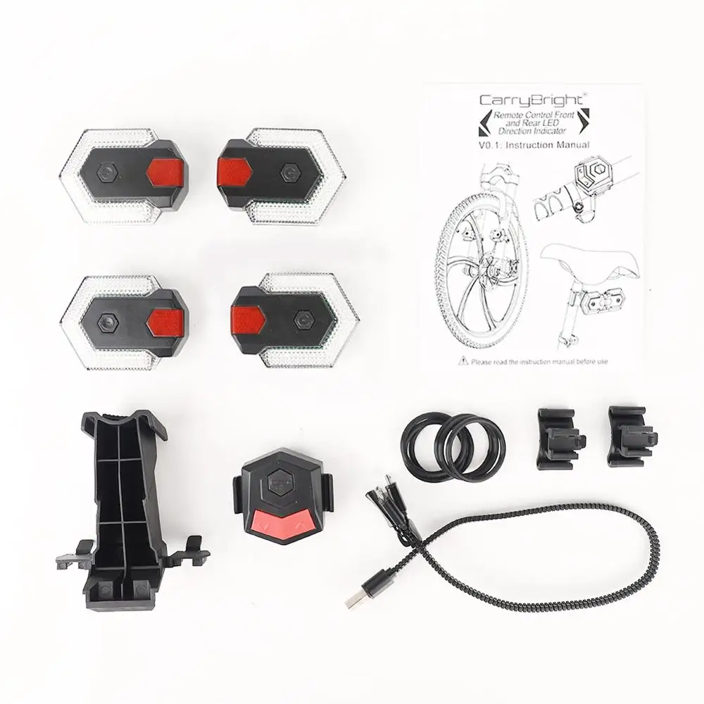 4 единицы сигнал поворота для велосипеда задний фонарь с умным беспроводным