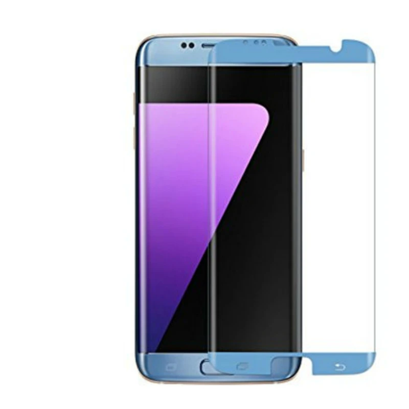 JGKK 3D Защитная пленка для экрана для samsung Galaxy S7 Edge чехол из закаленного стекла для samsung S7 Edge Galaxy S7 чехол из стекла - Цвет: Синий