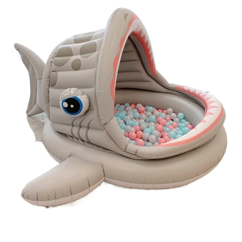 

TT Baby Children's Outdoor Inflatable Swimming Pool Household Toy Big Shark Indoor Ocean Ball Pool