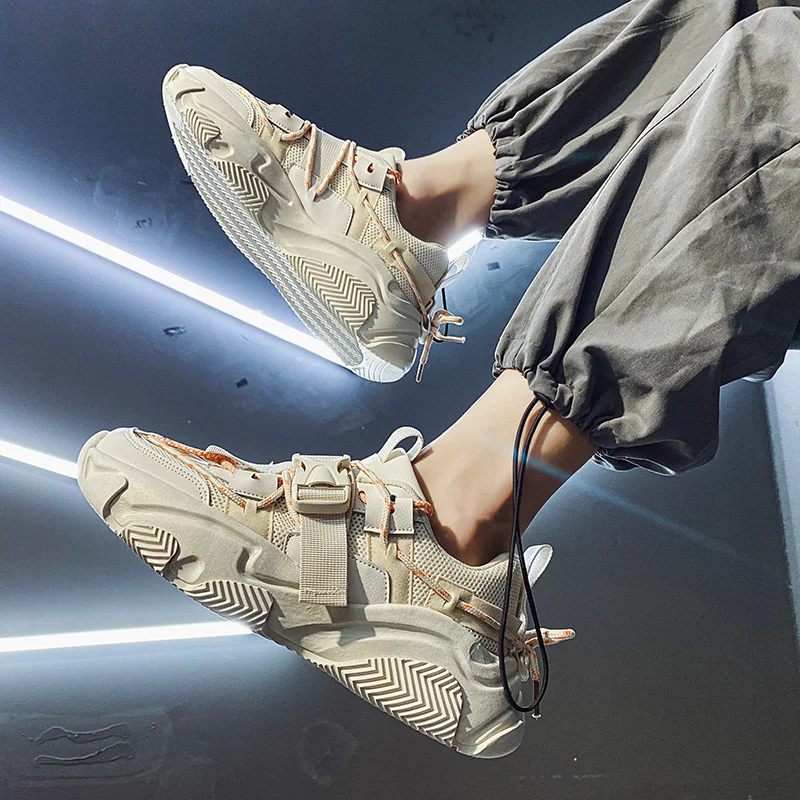 

Новинка 2020, спортивная обувь, легкая уличная дышащая сетчатая Мужская модная спортивная обувь, Вулканизированная обувь, повседневная обувь