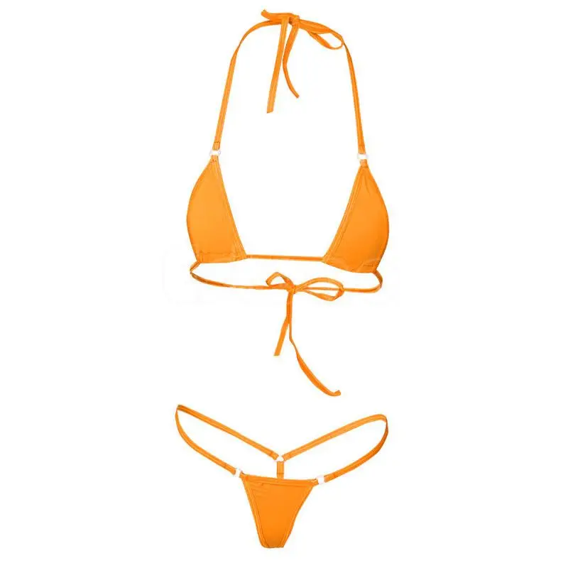 

Women Sexy Micro Mini Bikini Thong Underwear G-String Bra Swimwear Sleepwear New High Quality Swimwear