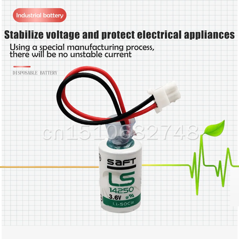 6 шт./лот новый оригинальный SAFT LS 14250 LS14250 3 V 1/2 AA 1/2AA Первичная батарея ПЛК литиевая