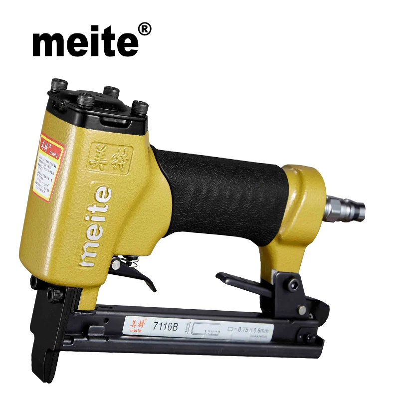 MEITE 7116B 3/"(9,0 мм) Crown 22 GA пневматический степлер для шкафа воздуха мощный гвоздь штапельного пневматического пистолета Jun.14 инструмент обновления