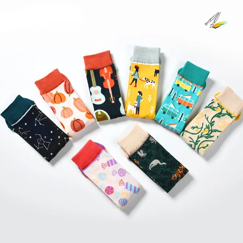 Новый продукт прямые красные длинные носки из сетчатой ткани женские хлопковые