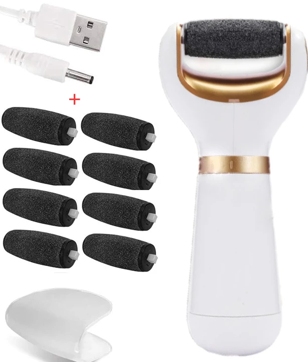 

Portable Electric Vacuum Adsorption Foot Grinder Electronic Foot File Pedicure Tools Callus Remover Feet Care Sander with 8 Pcs