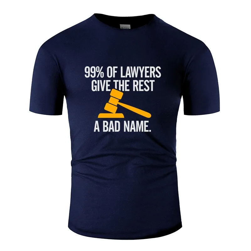 

Funny 99% Of Lawyers Give The Rest A Bad Name! Men's T-Shirt O Neck Mens Tshirt Short-Sleeve Classical Top Tee