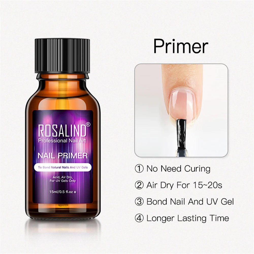 

15ML Professional Natural Nail Prep Dehydrate Nail Primer Strong Adhesion Nail Art Tool Nail Polish for Acrylic Powder