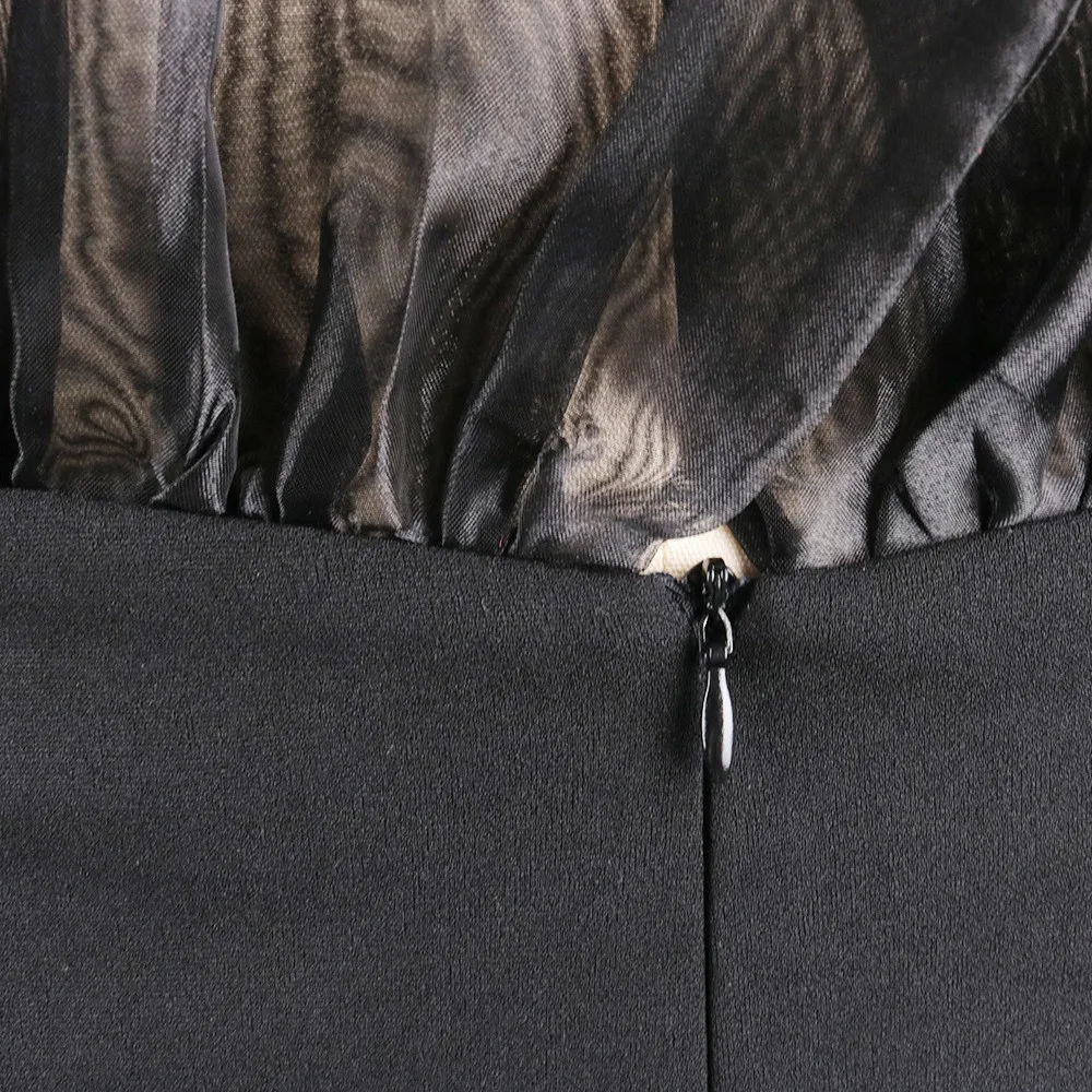 

Fashion Women Dress Sexy Bodycon Mesh Stitching Slim Party Dresses Female Backless High Waist Plus Size Black Summer Vestidos