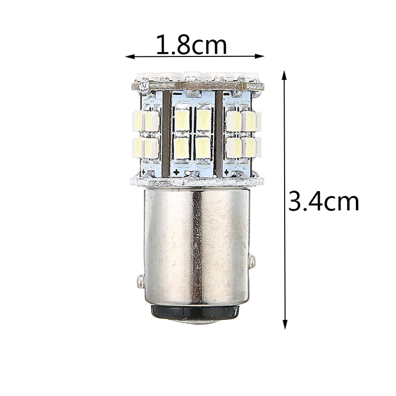 4 шт. 1156 BA15S 50smd Led SMD авто стоп-сигнал светильник лампы AC/DC 12V 6000K яркий белый