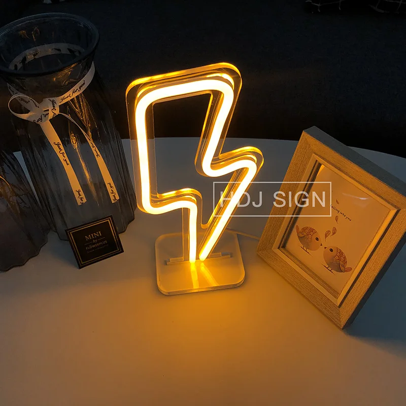 Фонарь Настенный неоновый светодиодный с USB-портом | Освещение