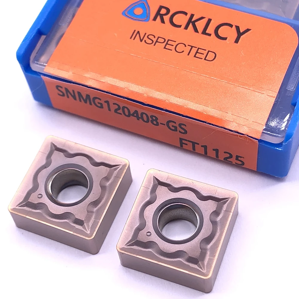 10 шт. RCKLCY SNMG120408 GS FT1125 токарные инструменты с ЧПУ твердосплавная обработка деталей