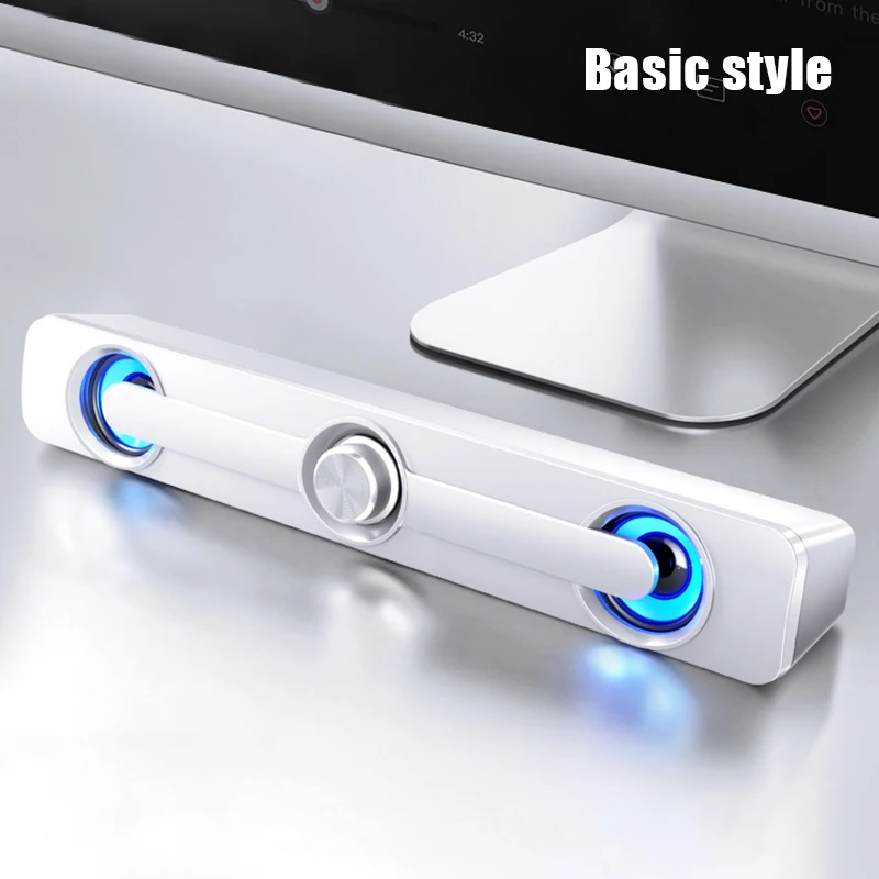 V-111 компьютер Динамик USB Проводная стерео динамик сабвуфера бас Bluetooth для