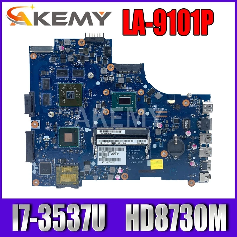 

Для For DELL inspiron 3521 5521 V2521 LA-9101P CN-00P55V 00P55V 0P55V материнская плата для ноутбука с I7-3537U cpu и HD8730M 2GB gpu