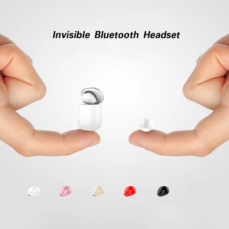 

X6 TWS Wireless Headsets Invisible Bluetooth Earphones Mini Semi-In-Ear No Pain Micro Mono/Twin Headphones With Mic Sleep Earbud