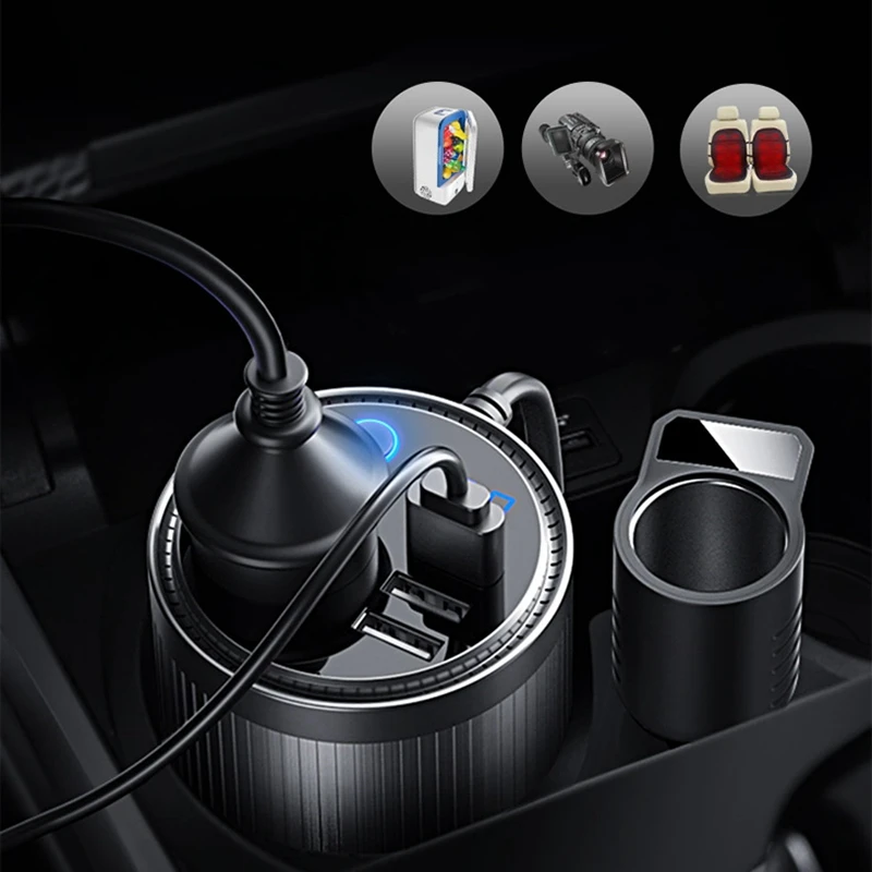 

200W Car Converter 12V to 220V Power Inverter DC 12 V - AC 220 V Auto Voltage Inversters QC3.0