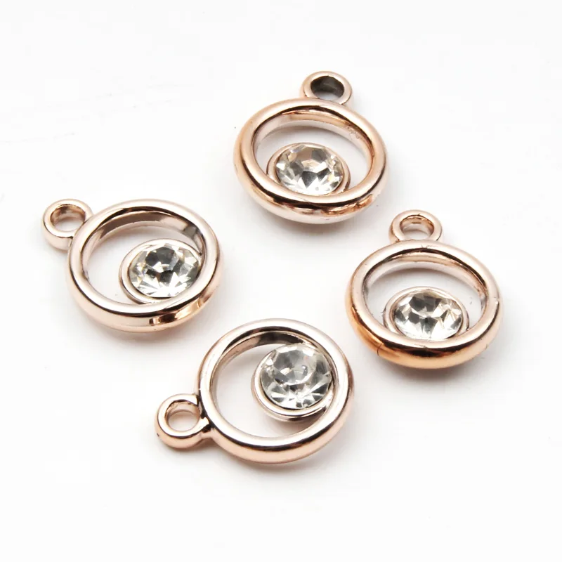 Light Gold 12x15mm 50 шт. золотые серебряные бусины акриловые подвески для сверла Подвески для изготовления ювелирных изделий браслет ожерелье кулон аксессуары - Окраска металла: Light Gold 12x15mm