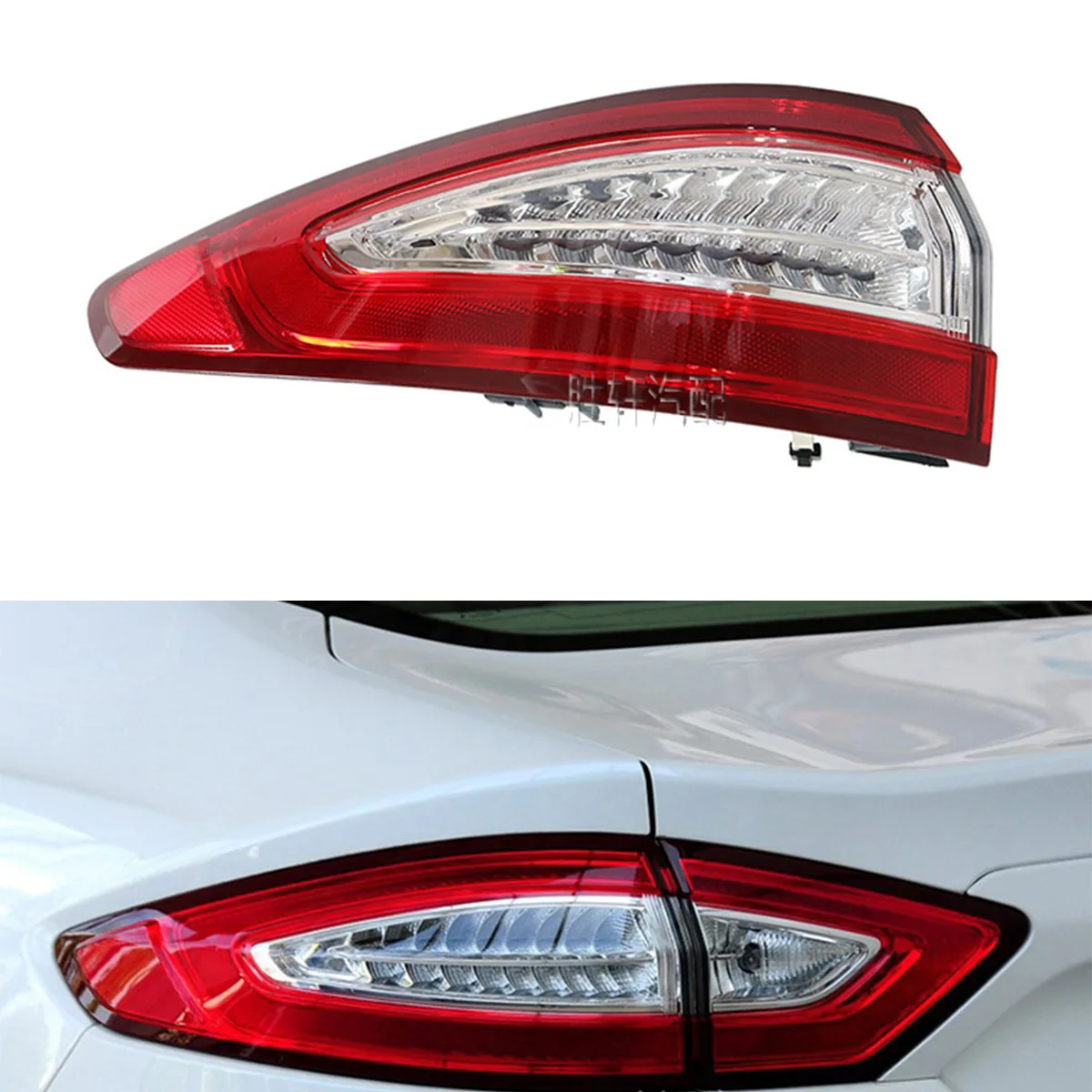 

Задний фонарь для Ford 2013-2016 Mondeo, светодиодный задний фонарь в сборе, внутренний и внешний плоский изогнутый комбинированный свет