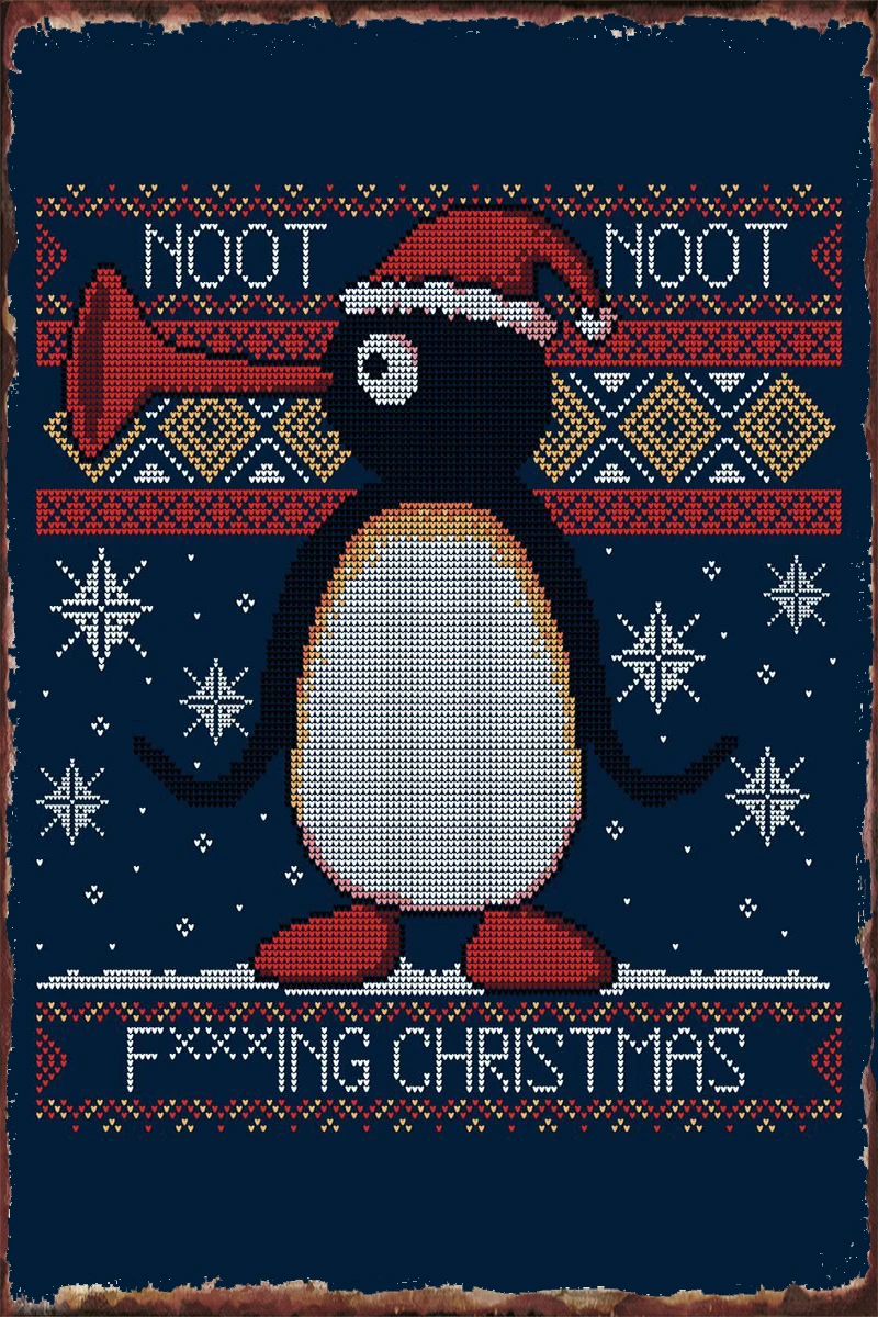 

Рождественские жестяные тарелки Noot, украшение для комнаты, Ретро винтажный металлический знак, жестяной знак для художественного клуба, му...