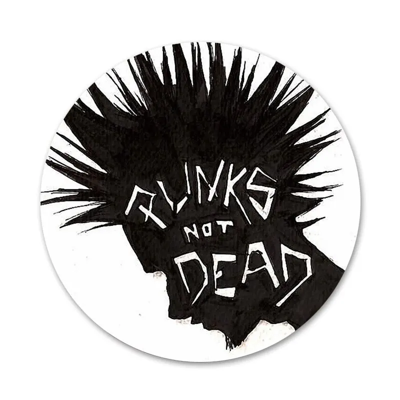 

Punk Rock Icons Pins Badge Decoration Brooches Metal Badges For Backpack Decoration 58mm