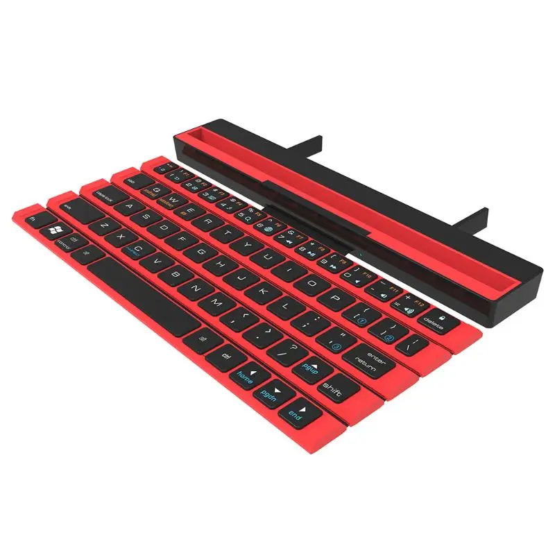 

R4 Portable Rollable Wireless Bluetooth Keyboard for iOS Android Windows Device Folding Wireless Keyboard for Tablet Laptop