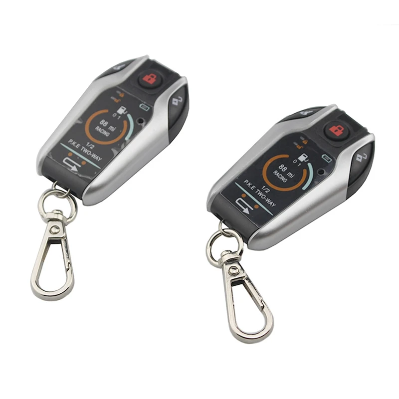 

12V Motorcycle Anti-Theft Two-Way Alarm with Automatic Locking To Unlock A Key To Start the Flameout Function To Protect the Eng