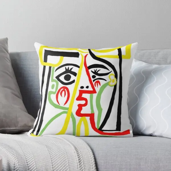 

Pablo Picasso Jacqueline With Straw Hat Printing Throw Pillow Cover Waist Comfort Wedding Throw Soft Square Pillows not include
