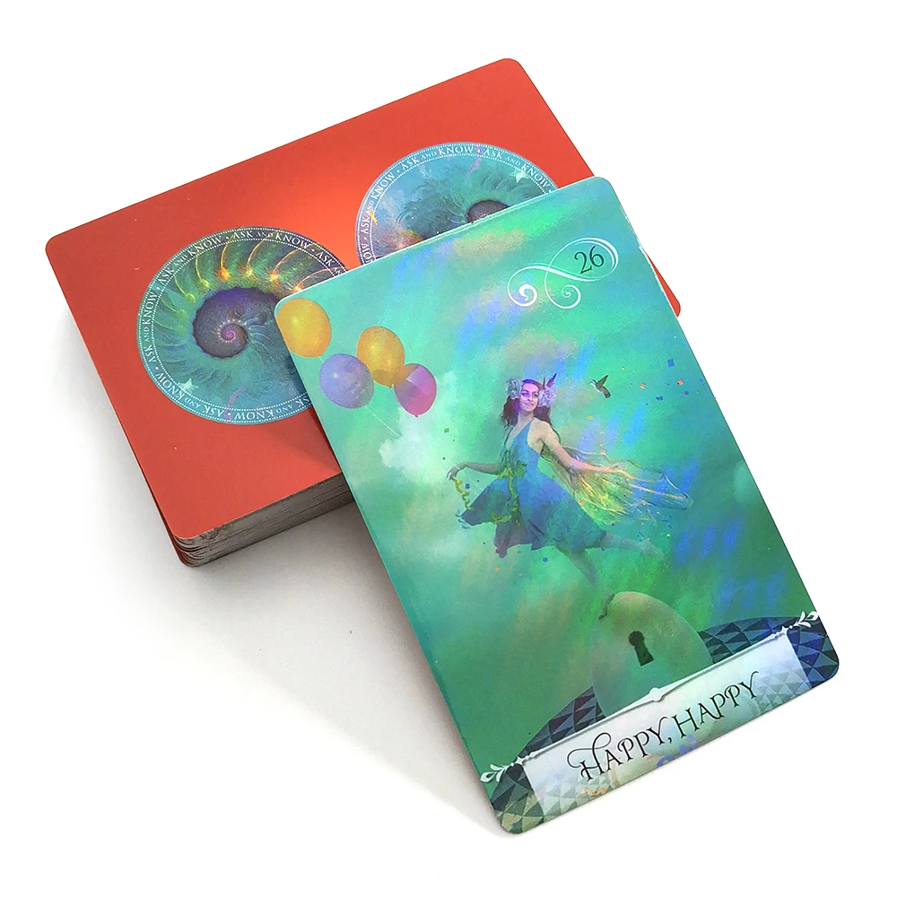 Настольная игра wisdom Сияющие карты с изображением оракла Таро колода гадания