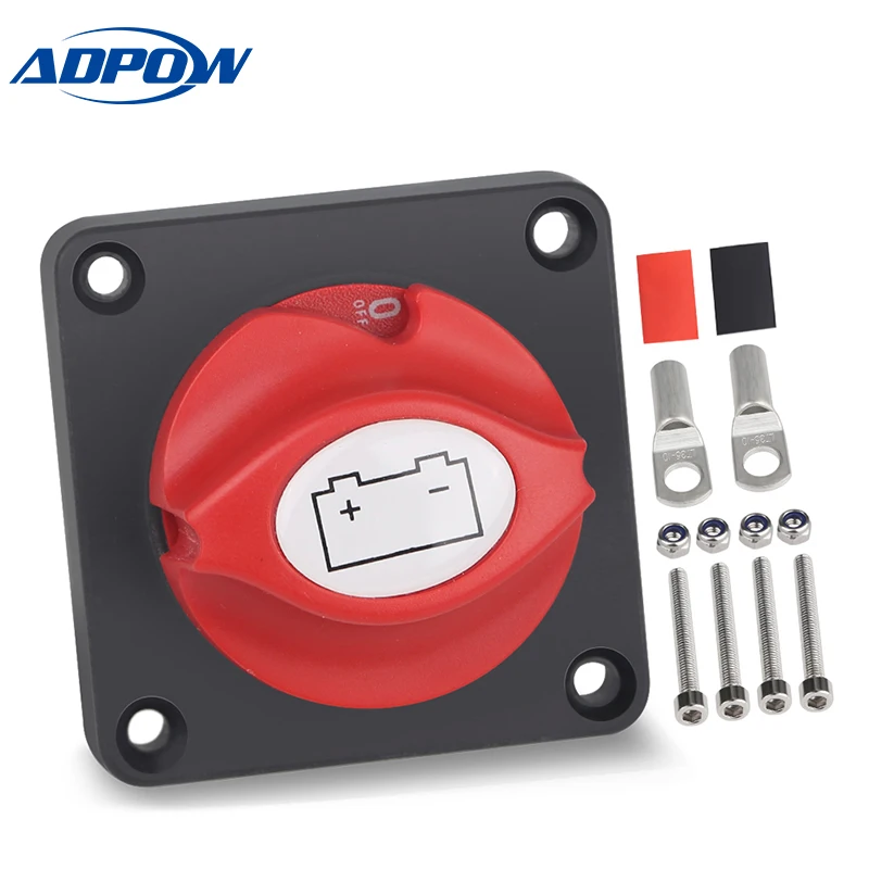 

ADPOW Universal 12V-48V Boat Marine Car Battery Isolator Master Switch Disconnect Cut Off Power Isolator Terminal Car Truck