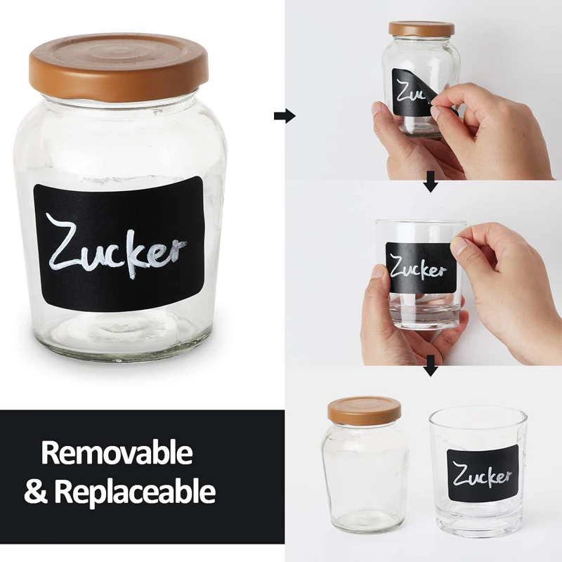 Наклейки для специй водонепроницаемые наклейки классной доски кухни домашних