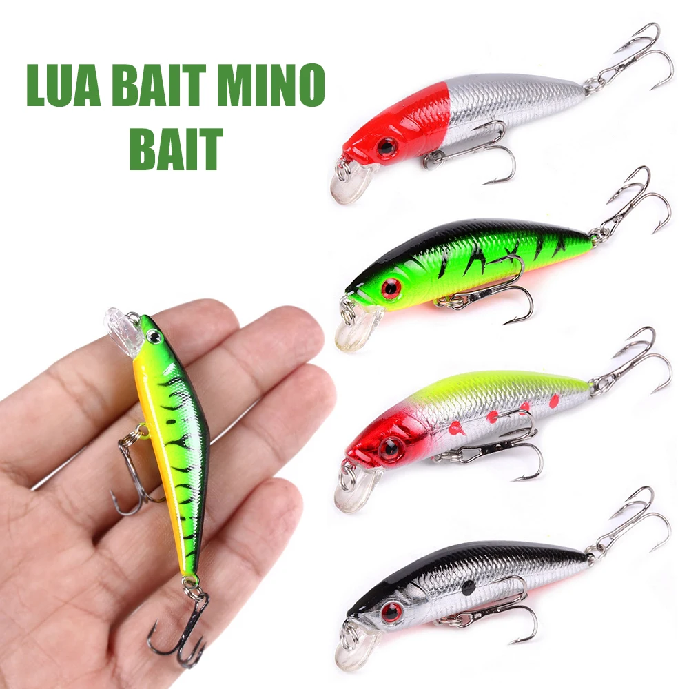 

7cm Fishing Lure Minnow 3D Eyes Artificial Hard Bait Plastic Wobbler Diving Fake Crankbait Fishing Tackle Accessory