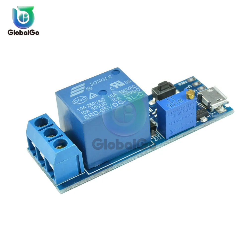 Смарт электроника 5 в-30 в микро USB питания регулируемое реле задержки модуль