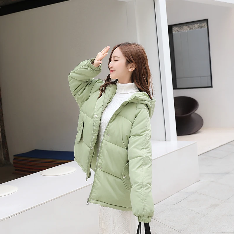 

Fashion New Winter Jacket Women Hooded Parka Women Jacket Coat Thicke Down Outerwear BF Cotton Padded Female Jacket mujernew