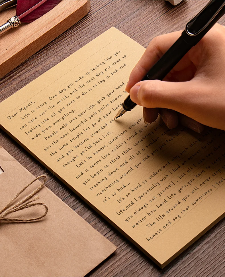 

50 sheets A4/B5/A5 Vintage Kraft paper Writing Letter Stationery Romantic Creative Note craft Paper painting packaging paper