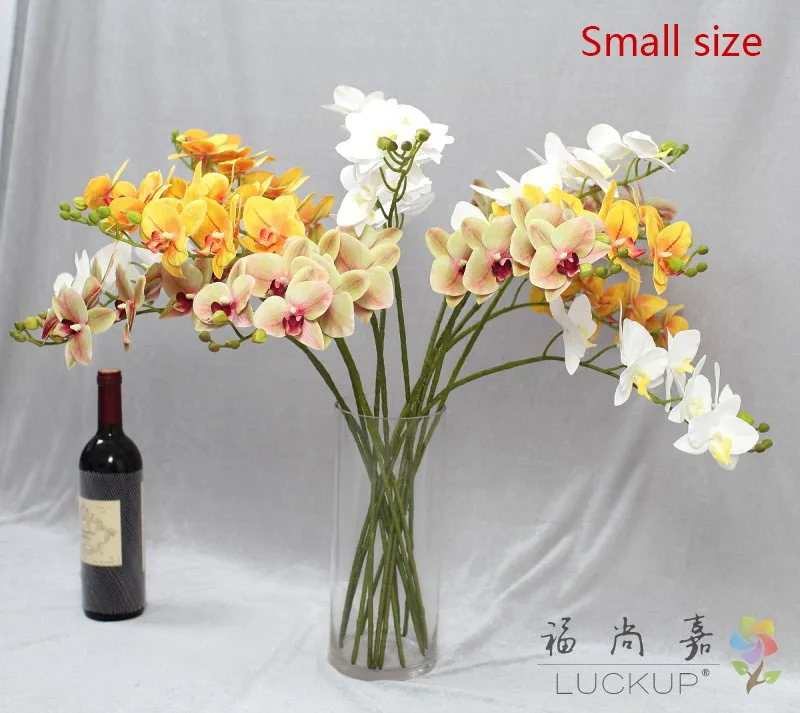 Artificial Cymbidium Faberi Rolfe Moth Orchid Butterfly Flower Stem for House Home Wedding Festival Decoration - F551 image 4