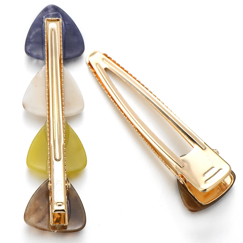 Шикарная многоцветная треугольная шпилька в стиле панк акриловые заколки для