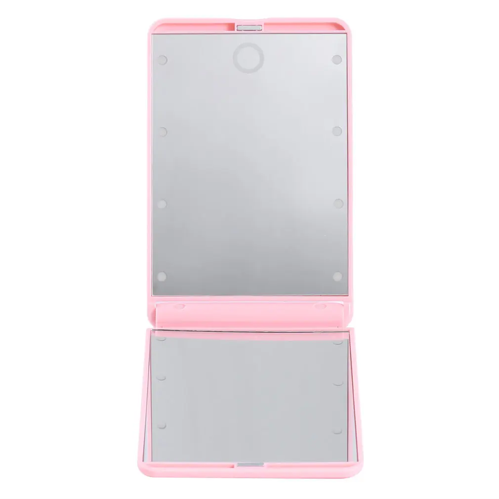 Портативный складной Регулируемый Яркость 8 светодиодный свет 1X 2X увеличение