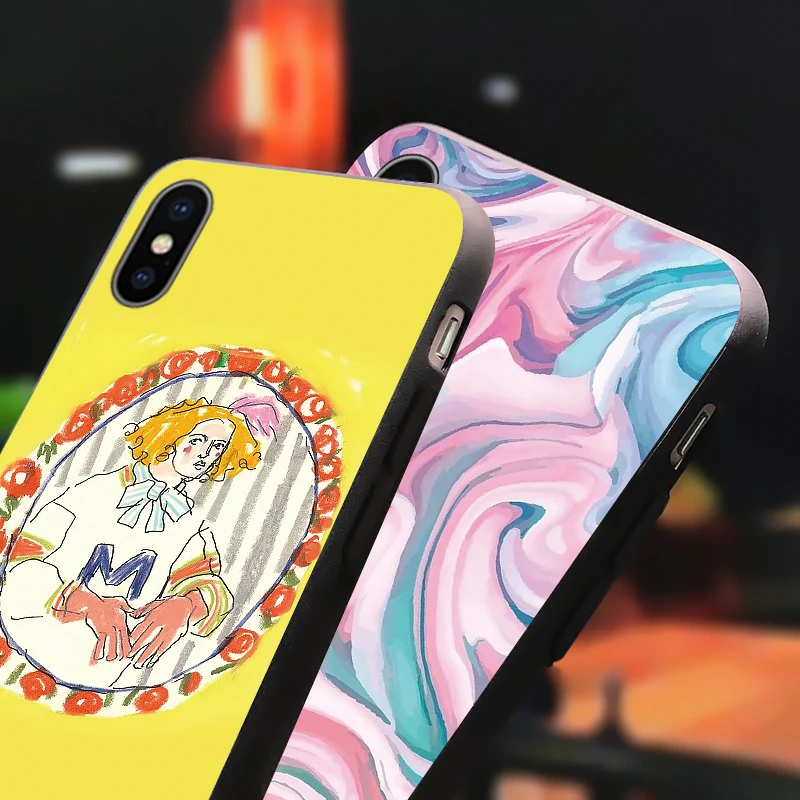 art abstract Cases for oppo R11 R15 R17 Pro A1K A5 2020 Reno Z 2 10X Realme 3 X Lite 5 Q XT X2 Ace K5 2Z 2F A9 cover para | Мобильные